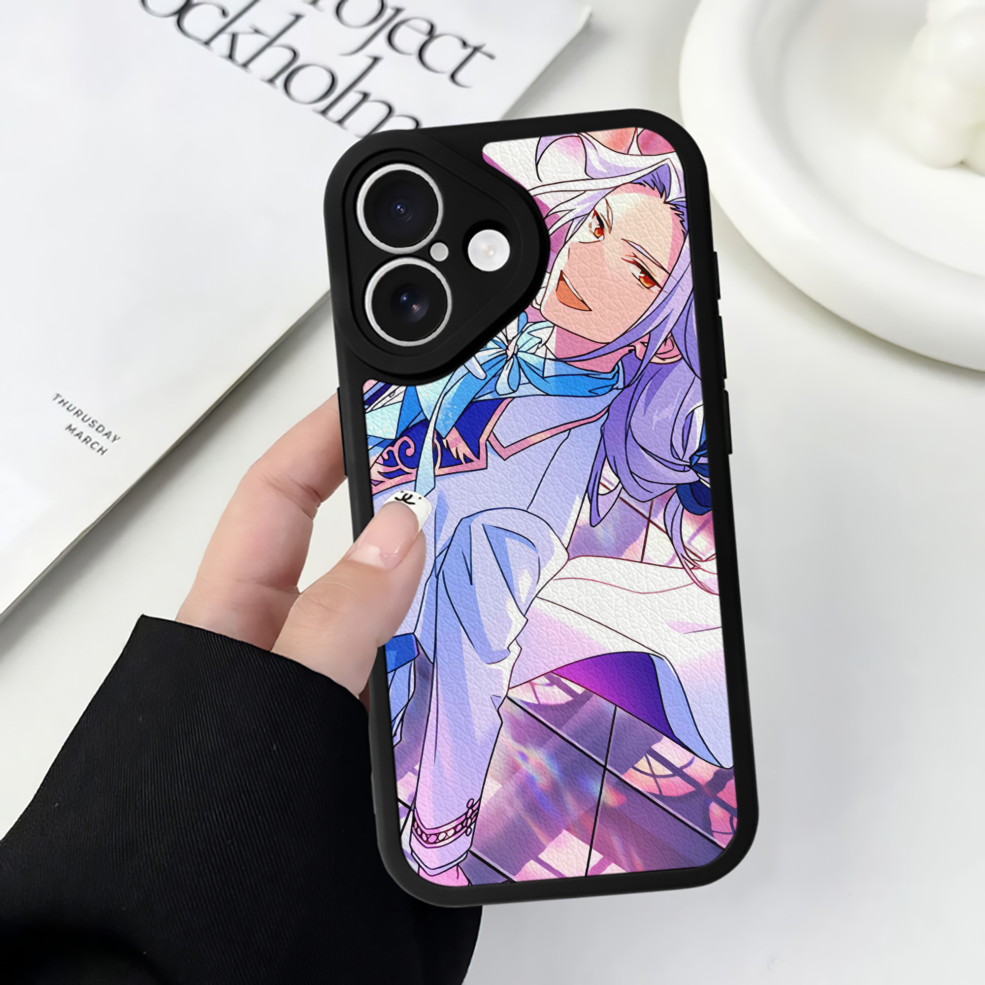 （画像用） あんさんぶるスターズ! Ensemble Stars 【iPhone 16シリーズ対応】シリコンスマホケース（レザー調） 材質：シリコン
